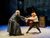 ACC22-081 Simon Russell Beale and Lyndsey Marshal hold both hands and spin around in circle with childlike grins.
